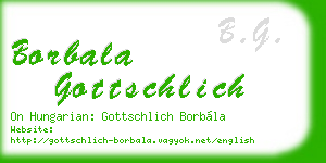 borbala gottschlich business card